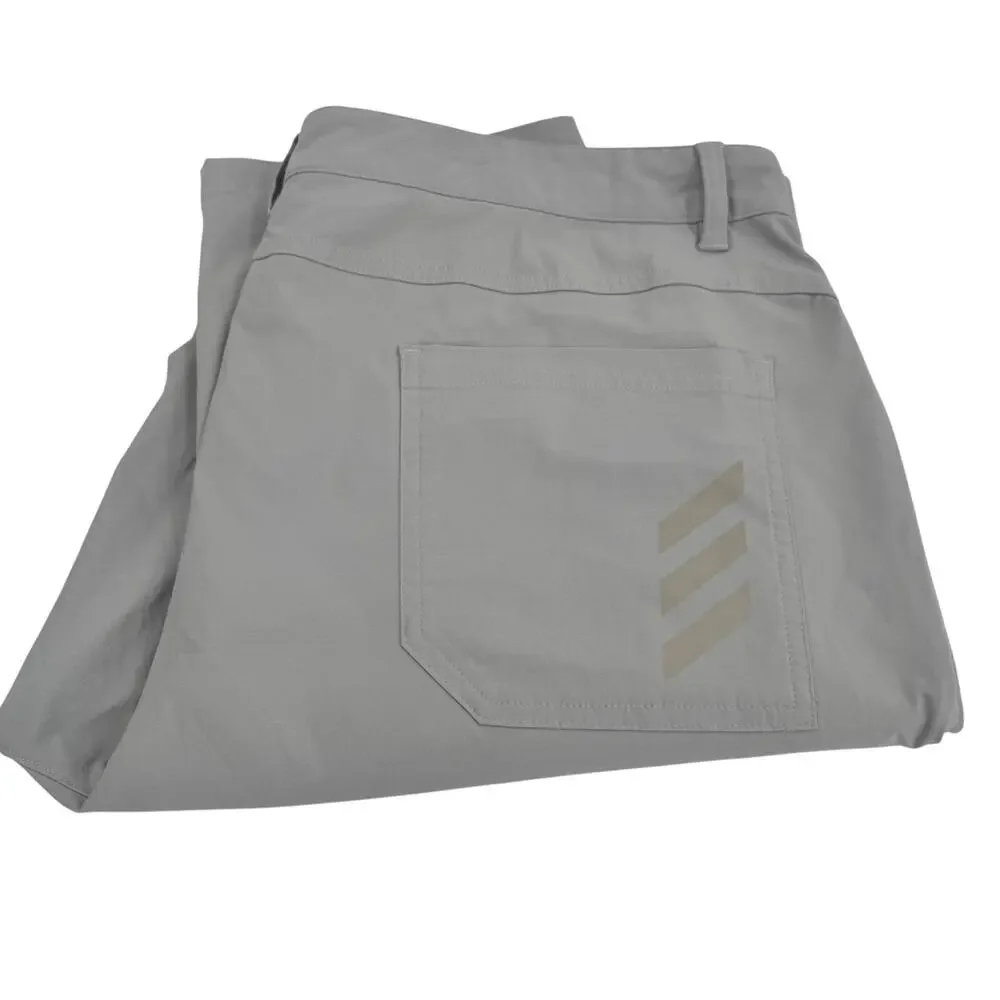adidas Golf Pants Mens 38x32 (39x30 ACTUAL) Gray Adicross Activewear Nylon Blend